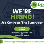Shropshire Green Energy Centre We're Hiring Job Contracts Site Supervisor